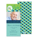 Double Dots Birthday Photo Invitation