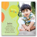 Bright Balloon Birthday Photo Invitation