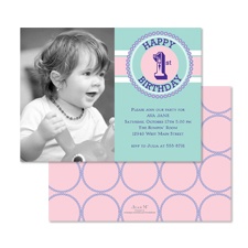 Banner Day Birthday Photo Invitation - 1