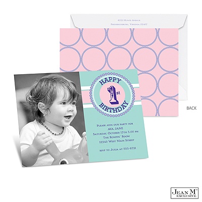 Banner Day Birthday Photo Invitation - 1