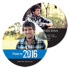Got Class Photo Graduation Announcement - Blue