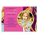 Swirl Art Photo Graduation Announcement