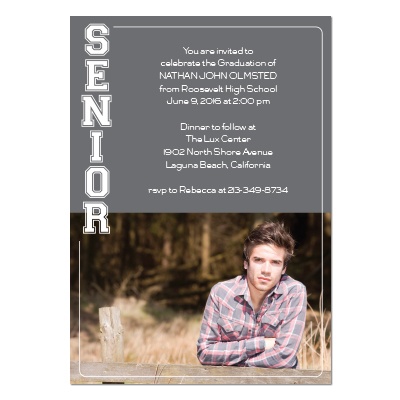Seniors Photo Graduation Announcement