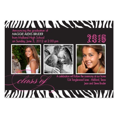 Wild Style Photo Graduation Announcement