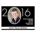 Your Year Photo Graduation Announcement - Black
