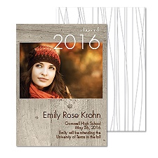 Natural Photo Graduation Announcement