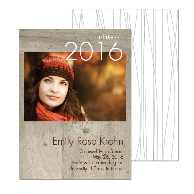 Natural Photo Graduation Announcement