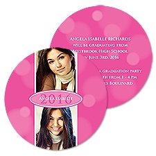 In the Pink Photo Graduation Announcement