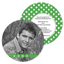 On the Spot Photo Graduation Announcement - Grass