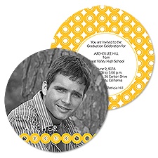 On the Spot Photo Graduation Announcement - Marigold