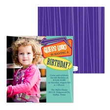 Guess Who Photo Birthday Invitation