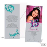 Fanciful Flourishes Photo Quinceanera Invitation