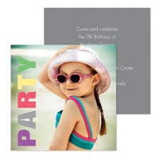 Big Party Photo Birthday Invitation