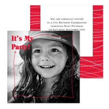 It's My Party Photo Birthday Invitation