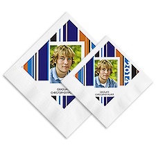 Hot Stripes Photo Ooh La Color Napkins
