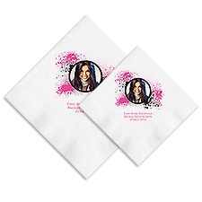 Splash Photo Ooh La Color Napkins - Fuchsia