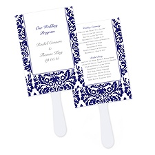 Dramatic Damask Program Fan