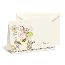 Whimsical Posies Thank You Card