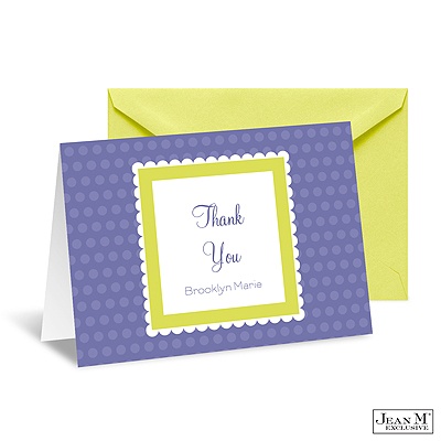Bright Dots Thank You Card