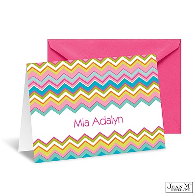 Jazzy Stripes Thank You Card