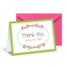Flower Chain Thank You Card
