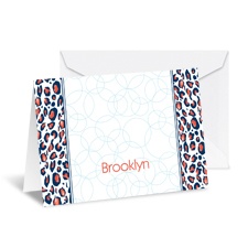 Little Leopard Note Card and Envelope - Midnight