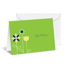 Growing Posies Note Card and Envelope - Spring