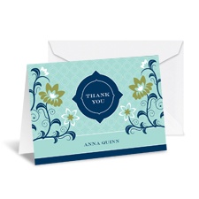 Exotic Flowers Note Card and Envelope