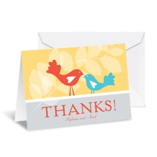 Nesting Note Card and Envelope - Canary