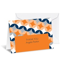 Sweet Geometry Note Card and Envelope - Poppy