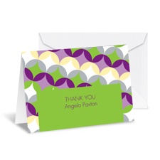 Sweet Geometry Note Card and Envelope - Spring