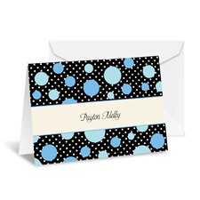 Darling Dots Note Card and Envelope - Cornflower