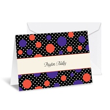Darling Dots Note Card and Envelope - Tango