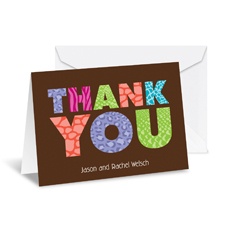 Jungle Thank You Note Card and Envelope