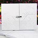 Blank Flourish Gem Guest Book