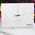 Personalized Flourish Gem Guest Book
