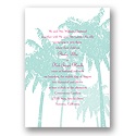 Tropical Canopy - Lagoon - Invitation