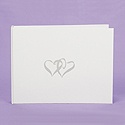 Blank Linked Hearts Guest Book