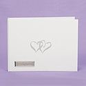 Personalized Linked Hearts Guest Book