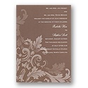Vintage Flair - Chocolate Brown - Invitation