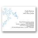 Cherry Blossoms - Cornflower - Invitation