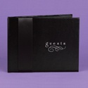 Blank Black Ribbon Guest Book