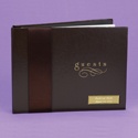 Personalized Mocha Ribbon Guest Book