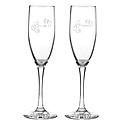 Personalized Heart and Swirl Flutes
