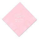 Soft Pink Beverage Napkin