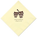 Pastel Yellow Beverage Napkin