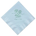 Sky Blue Beverage Napkin