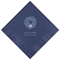 Navy Beverage Napkin