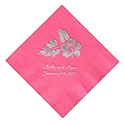 Hot Pink Beverage Napkin
