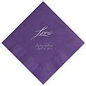 Purple Beverage  Napkin